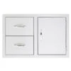 Summerset 30" Built-in 2 Drawer, 1 Door Combo Unit - SSDC2-30