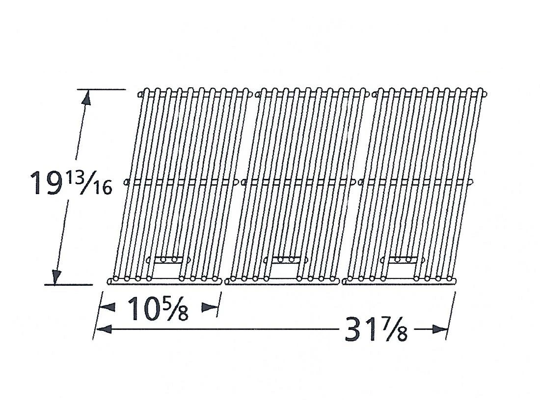 19 13/16 X 31 7/8, Tera Gear Stainless Cooking Grids - 5S333 1 19 13/16 X 31 7/8, Tera Gear Stainless Cooking Grids - 5S333