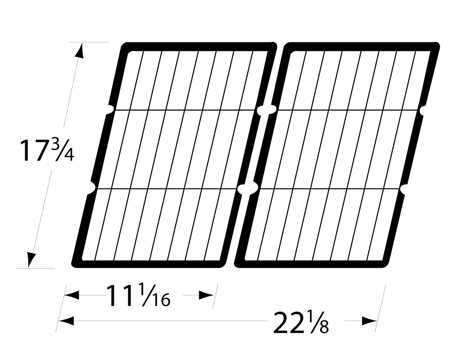 17 3/4 X 22 1/8, Cast Iron Cooking Grids, Master Forge 2 17 3/4 X 22 1/8, Cast Iron Cooking Grids, Master Forge - Image 2