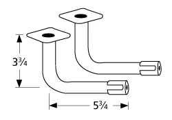 Charbroil L-shaped Venturi Pair 1 Charbroil L-shaped Venturi Pair