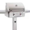 AOG 24" Natural Gas Grill On In Ground Post, No Rotisserie