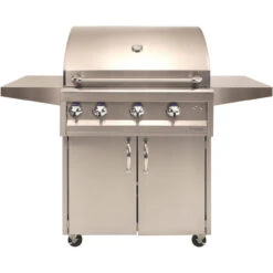 Artisan Professional 32" 3 Burner Grill With Rotisserie, Light & Cart - ARTP-32C