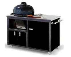 Challenger Designs 48" Black With Silver Vein Primo JR Grill Cart
