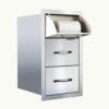 Summerset 17" Built In Towel Holder W 2 Drawers - SSTDC-17