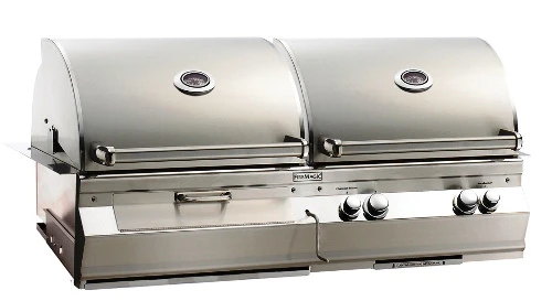 Fire Magic Aurora A830i Charcoal/Gas Built-in Grill, No Rotisserie