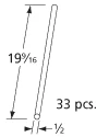 19 9/16, Stainless Wire Cooking Grid Rods