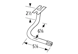 Charmglow CC-1 Grill Replacement Left Side Venturi Tube - V5 1 Charmglow CC-1 Grill Replacement Left Side Venturi Tube - V5