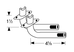 Charbroil, Kenmore Gas Grill L Shaped Venturi Tubes 1 Charbroil, Kenmore Gas Grill L Shaped Venturi Tubes