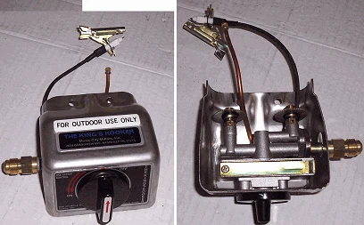 Kings Kooker Valve & Cover Assembly New Style With Hex Pilot Orifice W/O Knob 2 Kings Kooker Valve & Cover Assembly New Style With Hex Pilot Orifice W/O Knob - Image 2