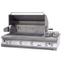 Solaire 56" InfraVection Natural Gas Built-in Grill, One IR Burner, Double Side Burner